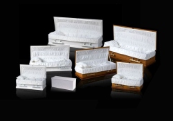 Various sizes of Childrens Caskets available from ECL Fiberglass