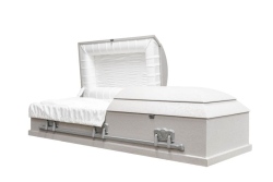 Cloth-covered Casket: 70 British Plushette - ECL Fiberglass