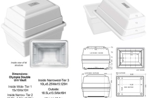 Olympia Double Polyguard Urn Vault