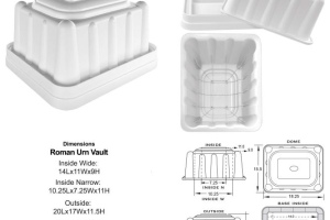 Roman Polyguard Urn Vault