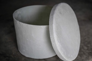 Round-Fiberglass-URound Fiberglass Urn Vaults are available in two sizes. Shown here is the small vault: 11.5" OD x 14.5" deep.rn-Vault-ECL-108