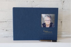 Memorial Stationery from ECL Fiberglass: Linen photo book