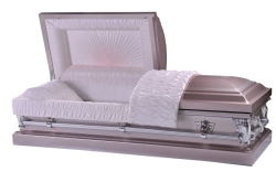 21582 Orchid Square Steel Casket - available from ECL Fiberglass