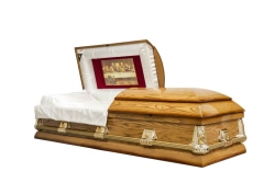 Wood Casket 31 Calvary - ECL Fiberglass
