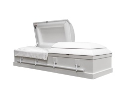 Wood Casket 440 White Ash - ECL Fiberglass