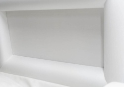 Wood Casket 440 White Ash - Interior detail - ECL Fiberglass