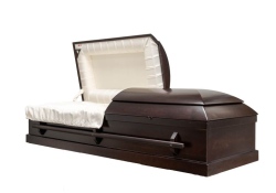 Wood Casket 526 Norway Walnut Poplar - ECL Fiberglass