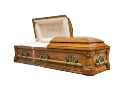 Wood Casket 760 Victorian Oak - ECL Fiberglass