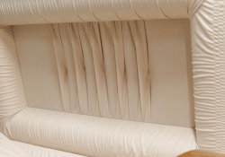 Wood Casket 760 Victorian Oak - Interior detail - ECL Fiberglass