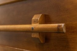 Wood Casket Ash Oversized - Exterior detail - ECL Fiberglass
