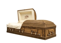 Wood Casket Barnwood - ECL Fiberglass
