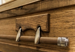 Wood Casket Barnwood - Exterior detail - ECL Fiberglass
