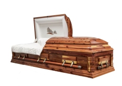 Wood Casket NL21 Cedar - ECL Fiberglass