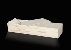 102 Eden Poplar Wood Enviro-Casket - available from ECL Fiberglass
