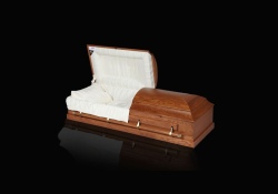 445 Breton Wood Casket - available from ECL Fiberglass