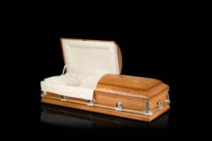 34 Madawaska Ash Wood Casket - available from ECL Fiberglass