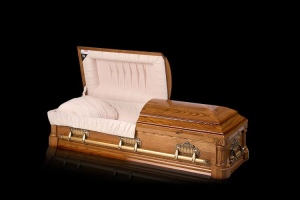 760 Victorian Oak Wood Casket - available from ECL Fiberglass